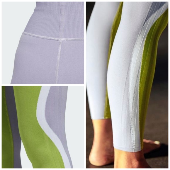 Adidas Lavender & Lime Training Primeknit Fine Tights - Picture 13 of 14